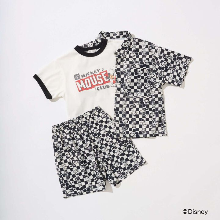 [Disney] [Comfortable Jersey] Assorted Print Ringer T-Shirt,Charcoal gray, medium image number 22