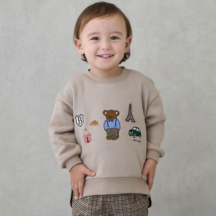 Bear Motif Sweatshirt,, medium