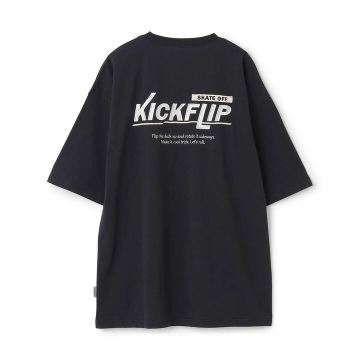 [Parent-Child Matching] DAD Back Logo Embroidered Oversized Short Sleeve T-Shirt,Black, medium image number 3
