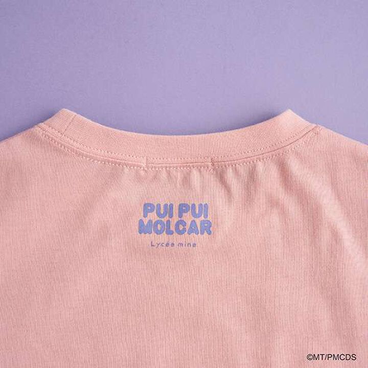 [PUI PUI Molkky] Non-Deforming Soft Cotton Munch Munch Molkky T-Shirt,Moderate pink, medium image number 6
