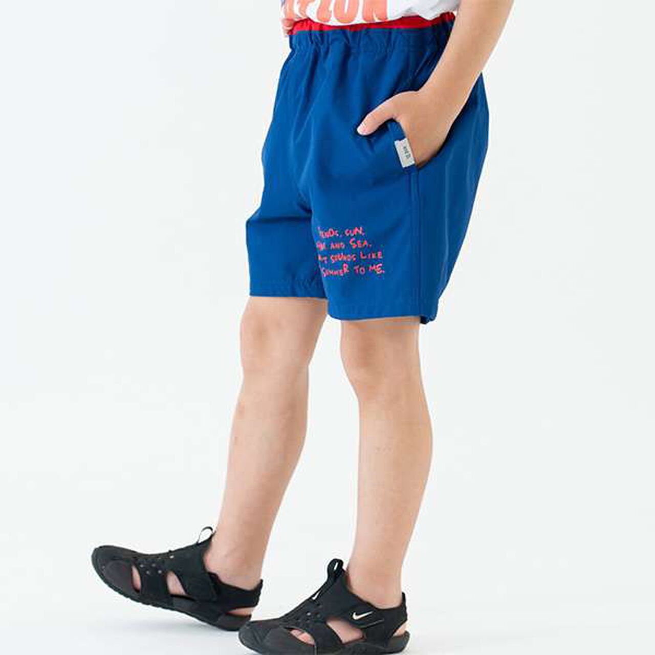 [Amphibious] One-Point Logo Shorts,Navy, large image number 6