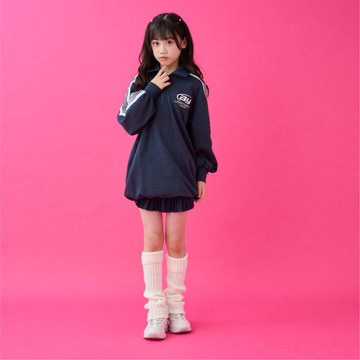 Half-Zip Tunic,Navy, medium image number 2