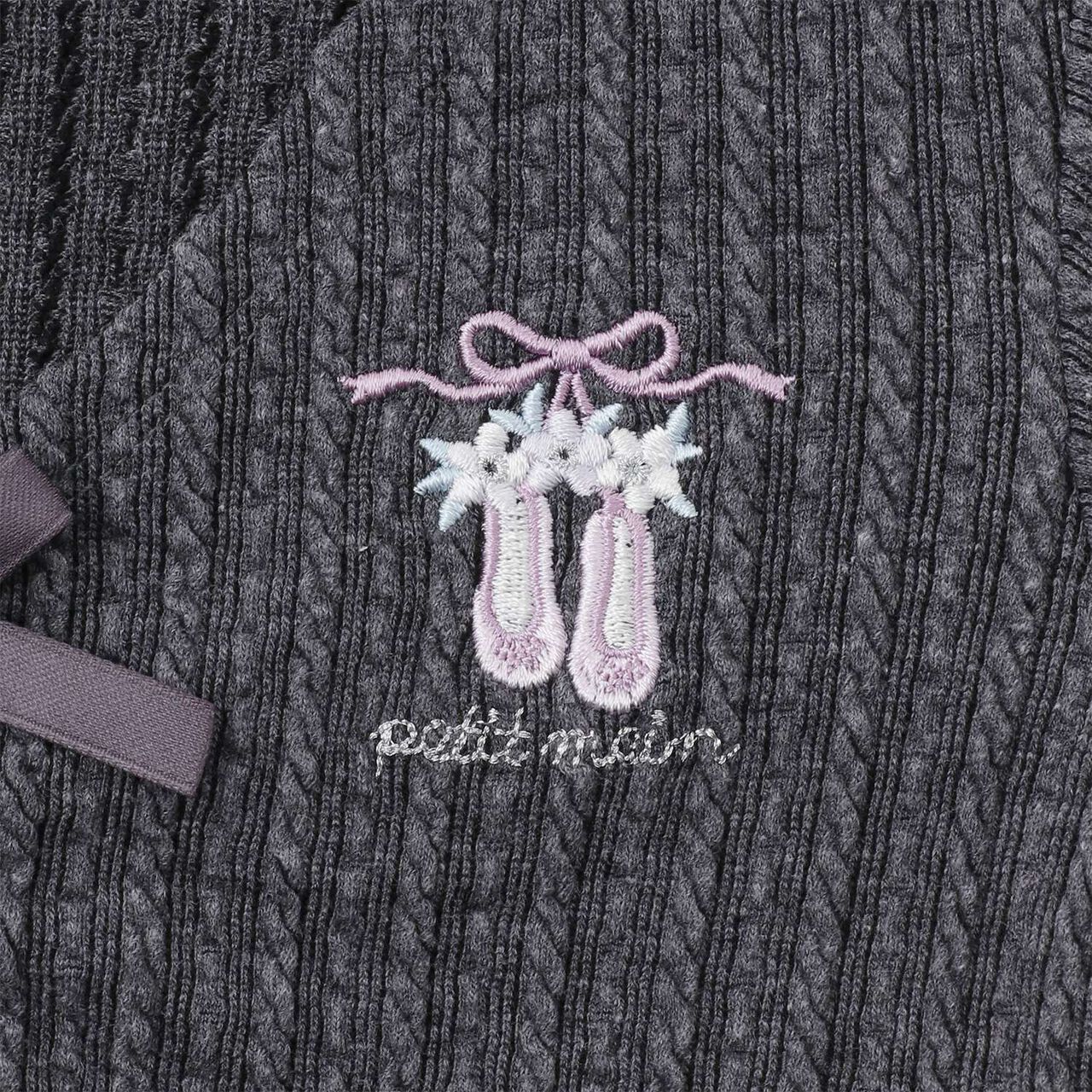 Ballet Jacquard Top,Charcoal gray, large image number 13