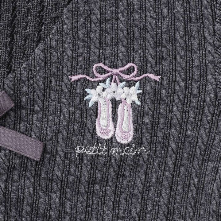 Ballet Jacquard Top,Charcoal gray, medium image number 13