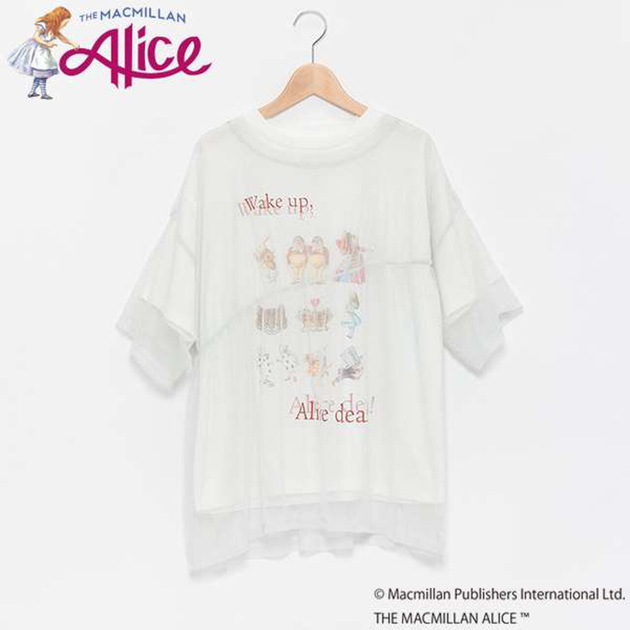 [AMI] Macmillan Alice Glitter Tulle T-Shirt Set,Off white, large image number 7