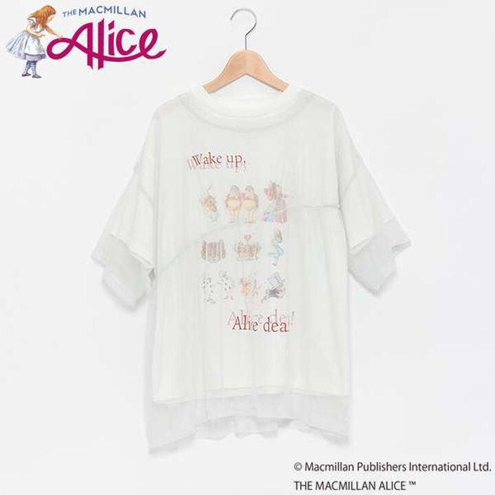 [AMI] Macmillan Alice Glitter Tulle T-Shirt Set,Off white, medium image number 7