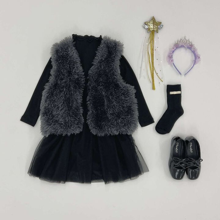 Fluffy and Soft Halloween Fur Vest,Mint, medium image number 17