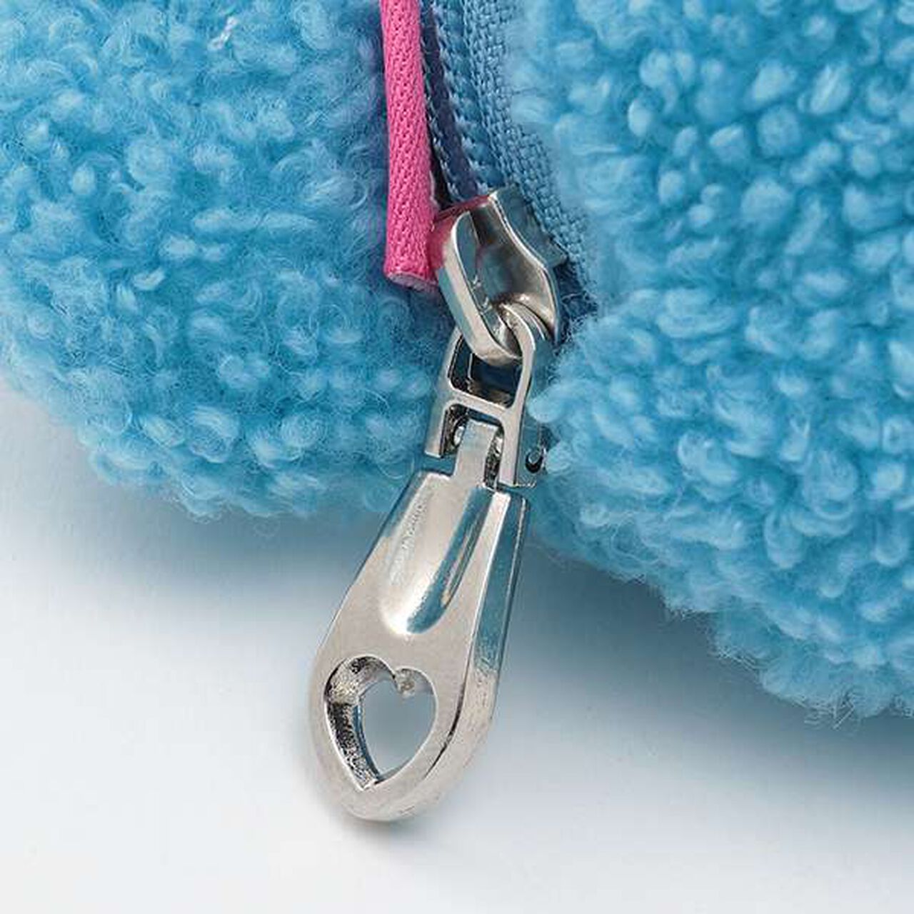 Fluffy Mini Pouch,Blue, large image number 3