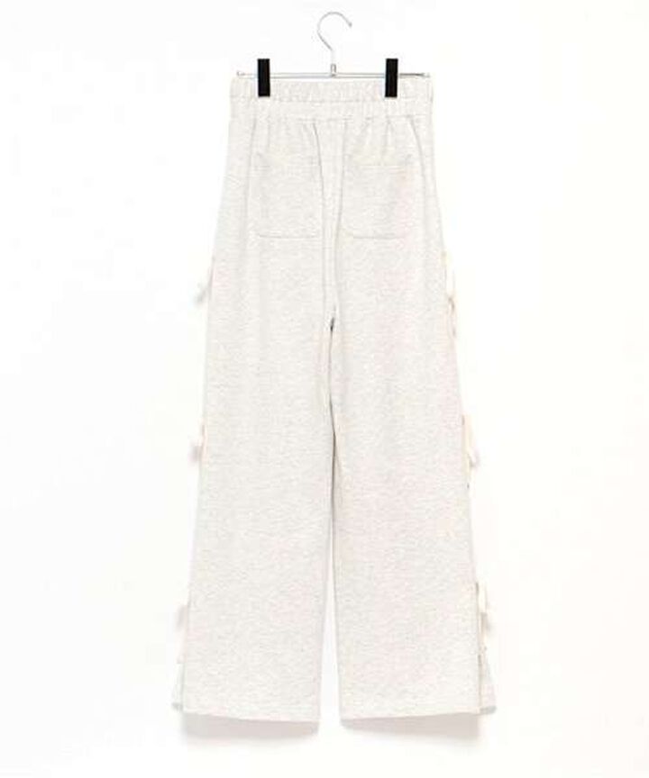 Side Ribbon Tuck Pants,Smoke white, medium image number 8