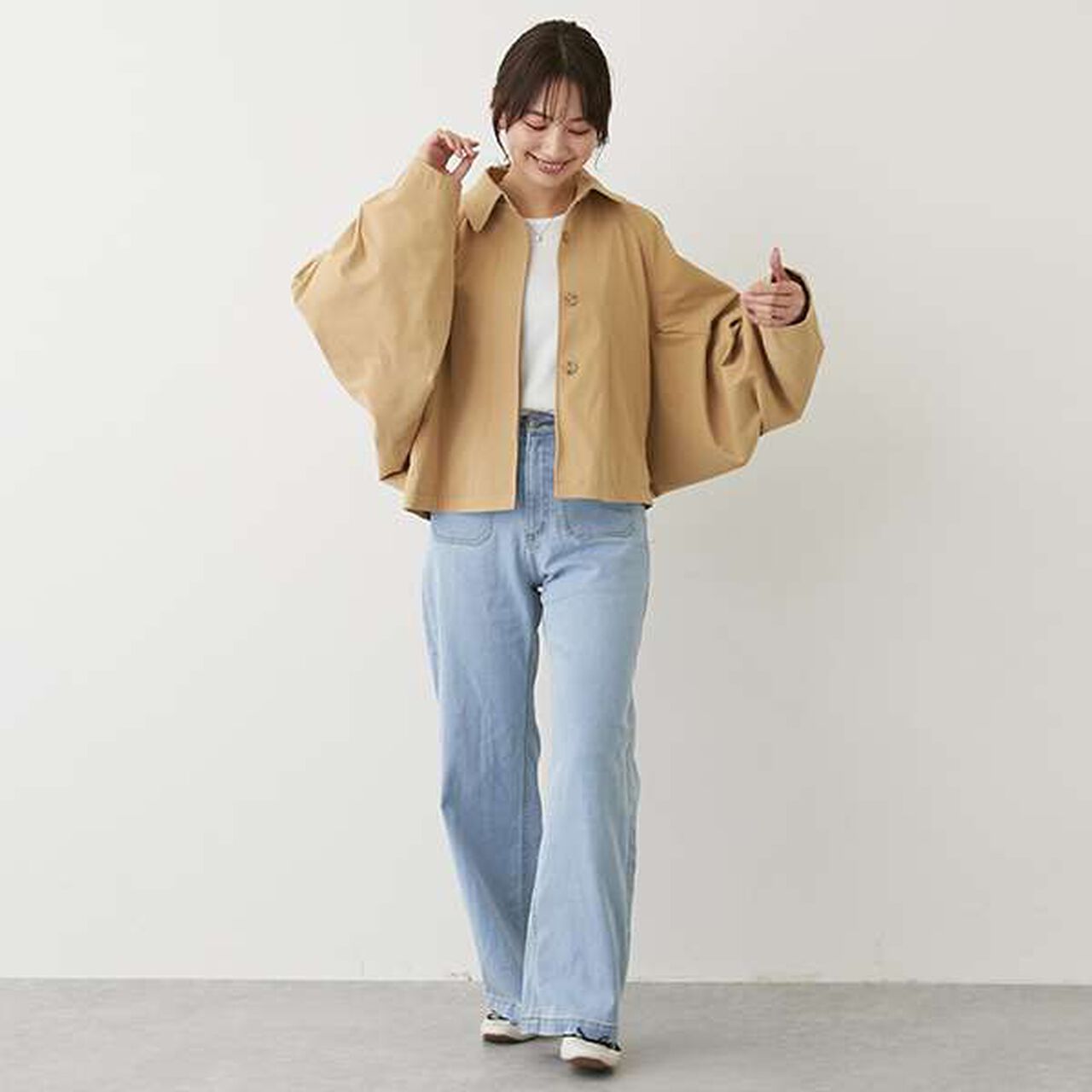 [Link] Short Trench Coat (Adult Size),Light beige, large image number 2