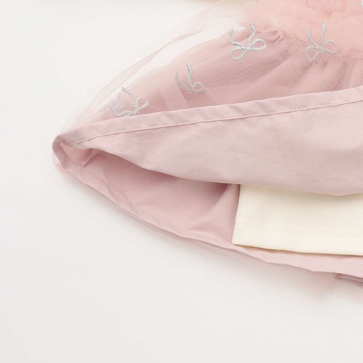 Ribbon Embroidery Tulle Docking Tunic,Charcoal gray, medium image number 4