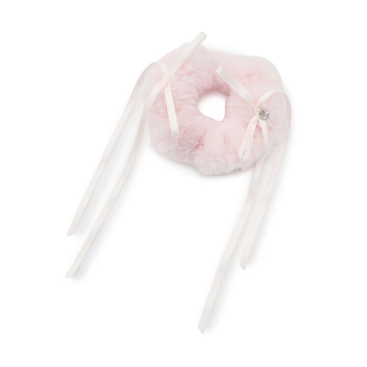 Faux Fur Scrunchie,Pink, medium image number 3
