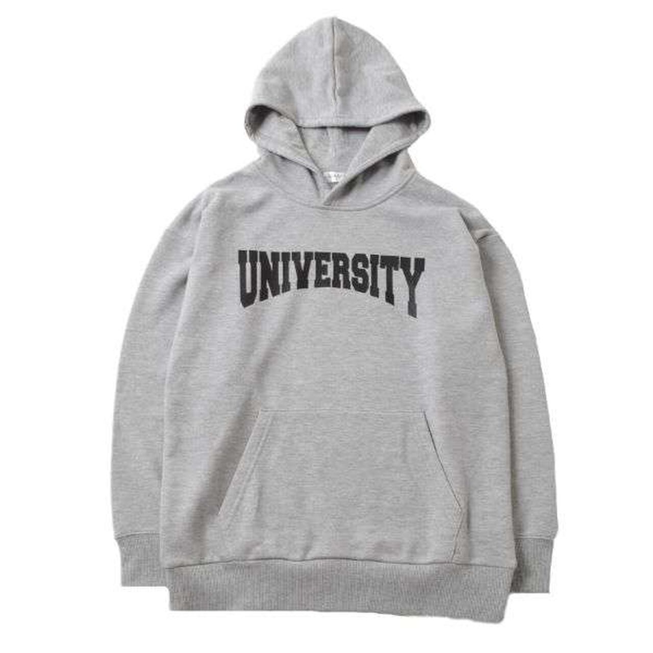 Fleece College Print Parka,Black, large image number 11