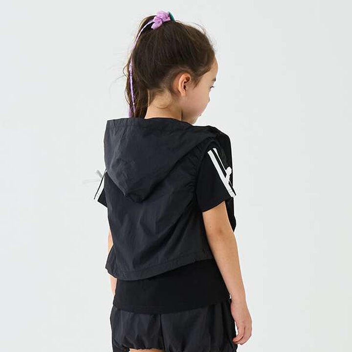 [Water-Repellent] Drawstring Vest,Black, medium image number 11