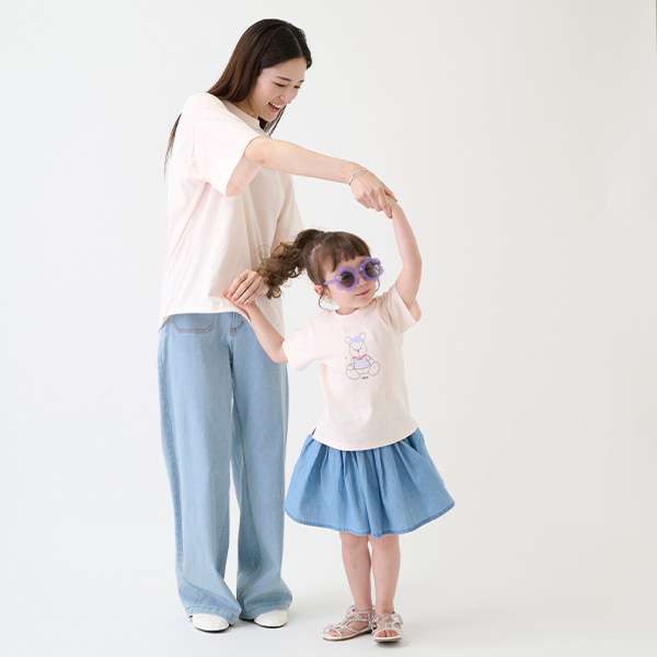 [Link] Quick-Dry Embroidery Half T-Shirt (Kids),Cream, large image number 14