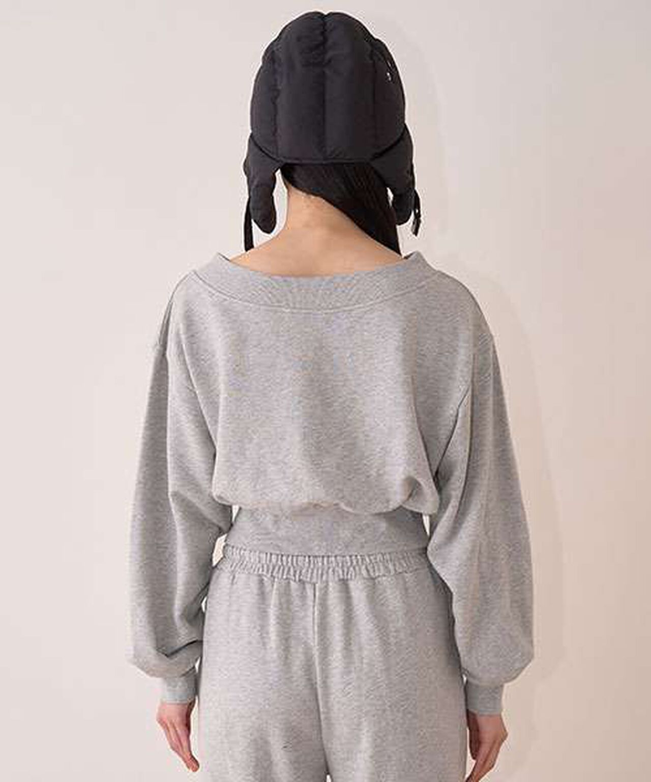 Off-Shoulder Sweatshirt Pullover,Purple, large image number 10