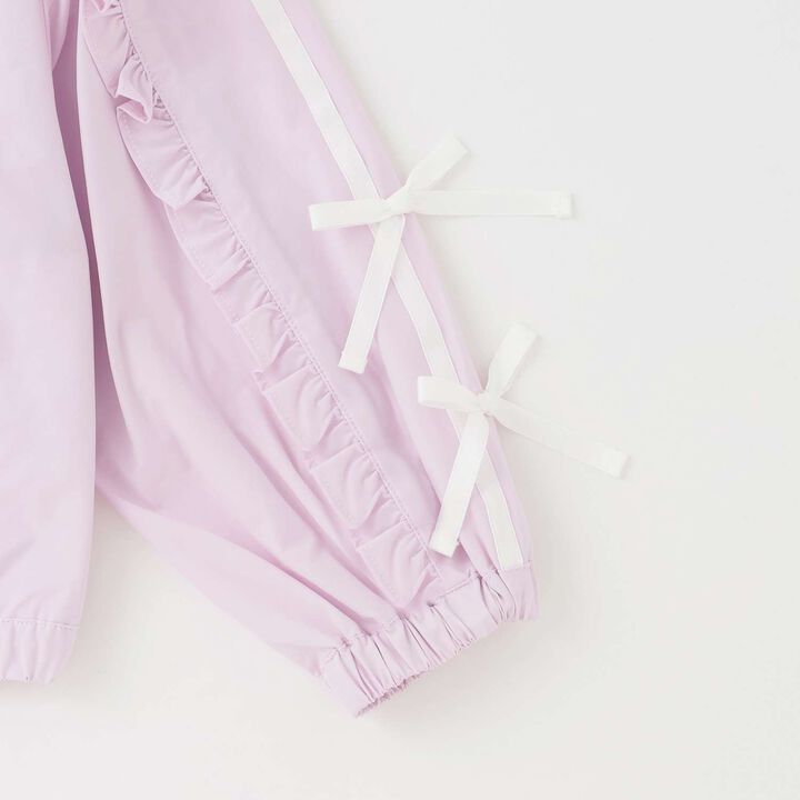 Frill Ribbon Line Bomber Jacket,Pink, medium image number 3
