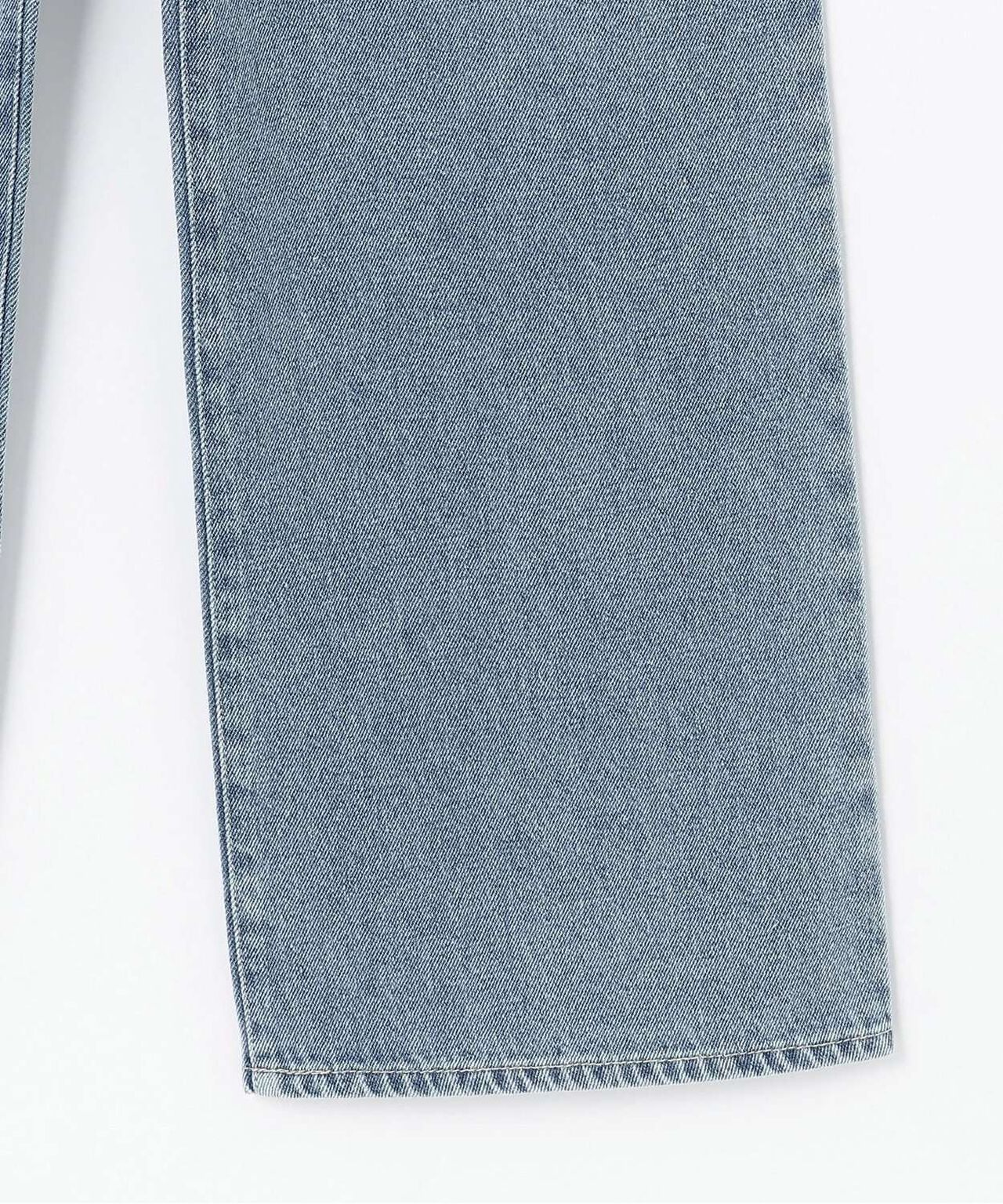 Lace Pocket Denim Pants,Deep blue, large image number 9