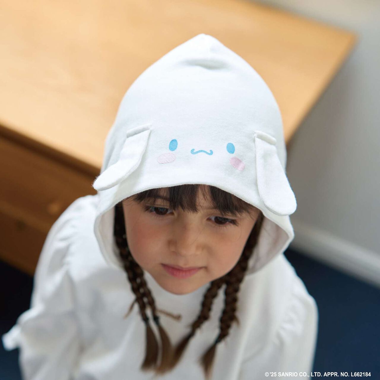 Sanrio Characters Goodbye Pills Fleece Transformation Parka & Flare Skirt Set,Off white, large image number 16