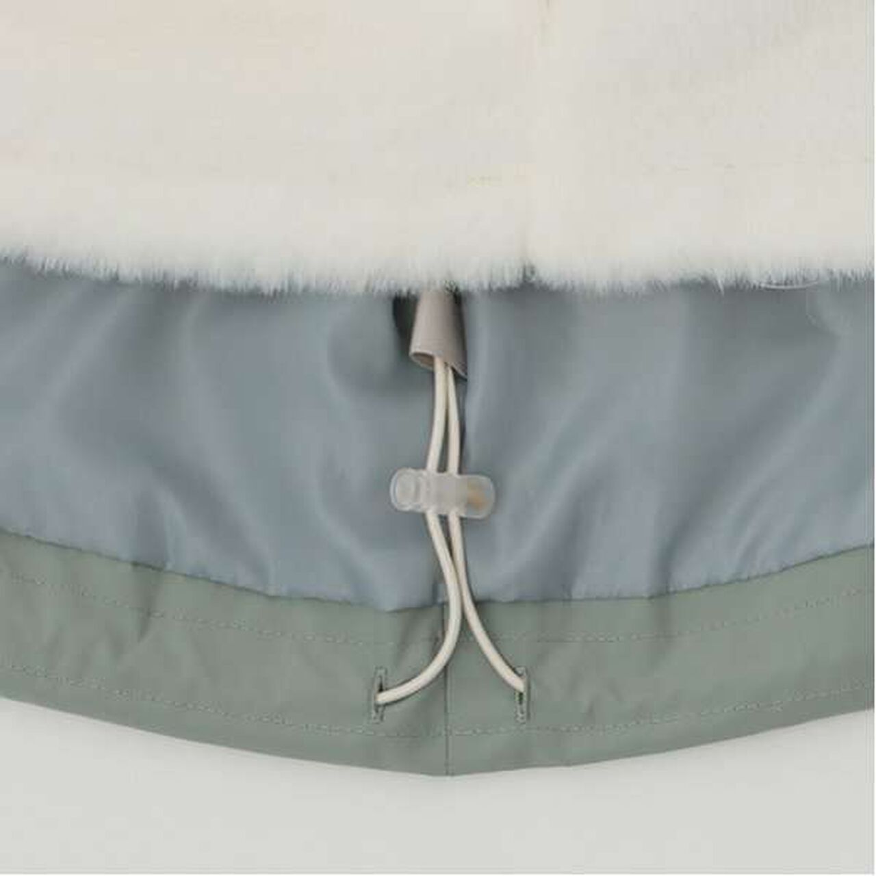 Water-Repellent Faux Fur Liner 3-Way Jacket,Light beige, large image number 6