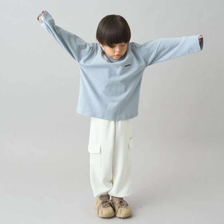 [Daily Standard Wear] Oversized Simple Design Long-Sleeve T-Shirt with Accent,Ivory, medium image number 29