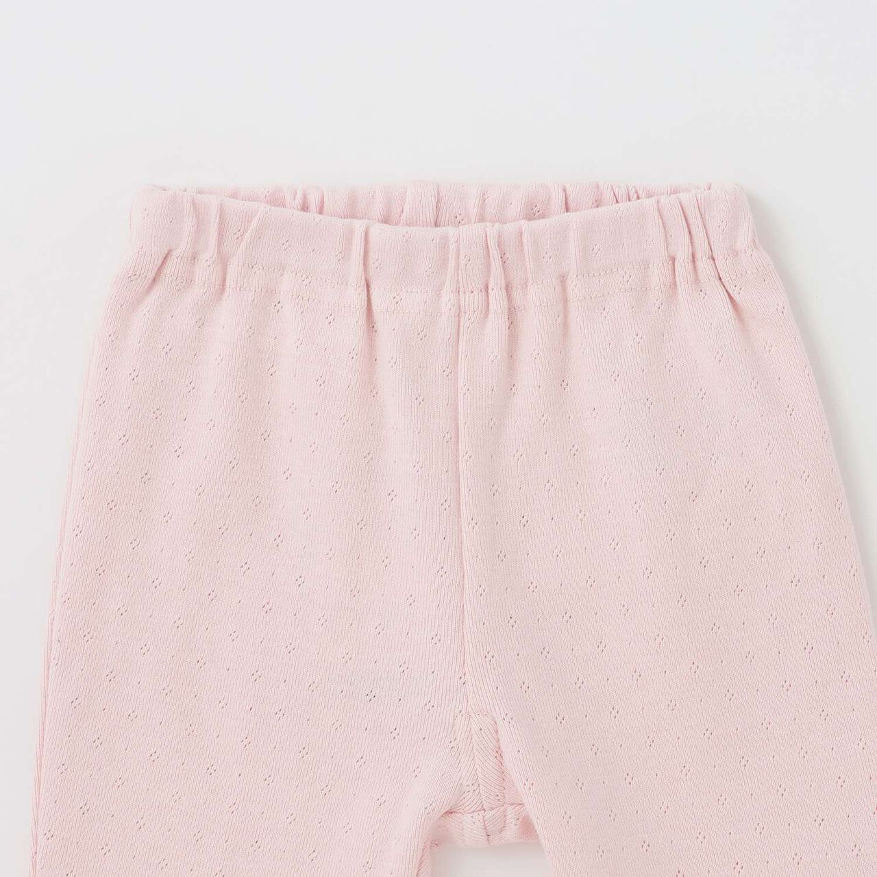 Affordable Hem Frill 3/4 Length Leggings,Off white, large image number 5