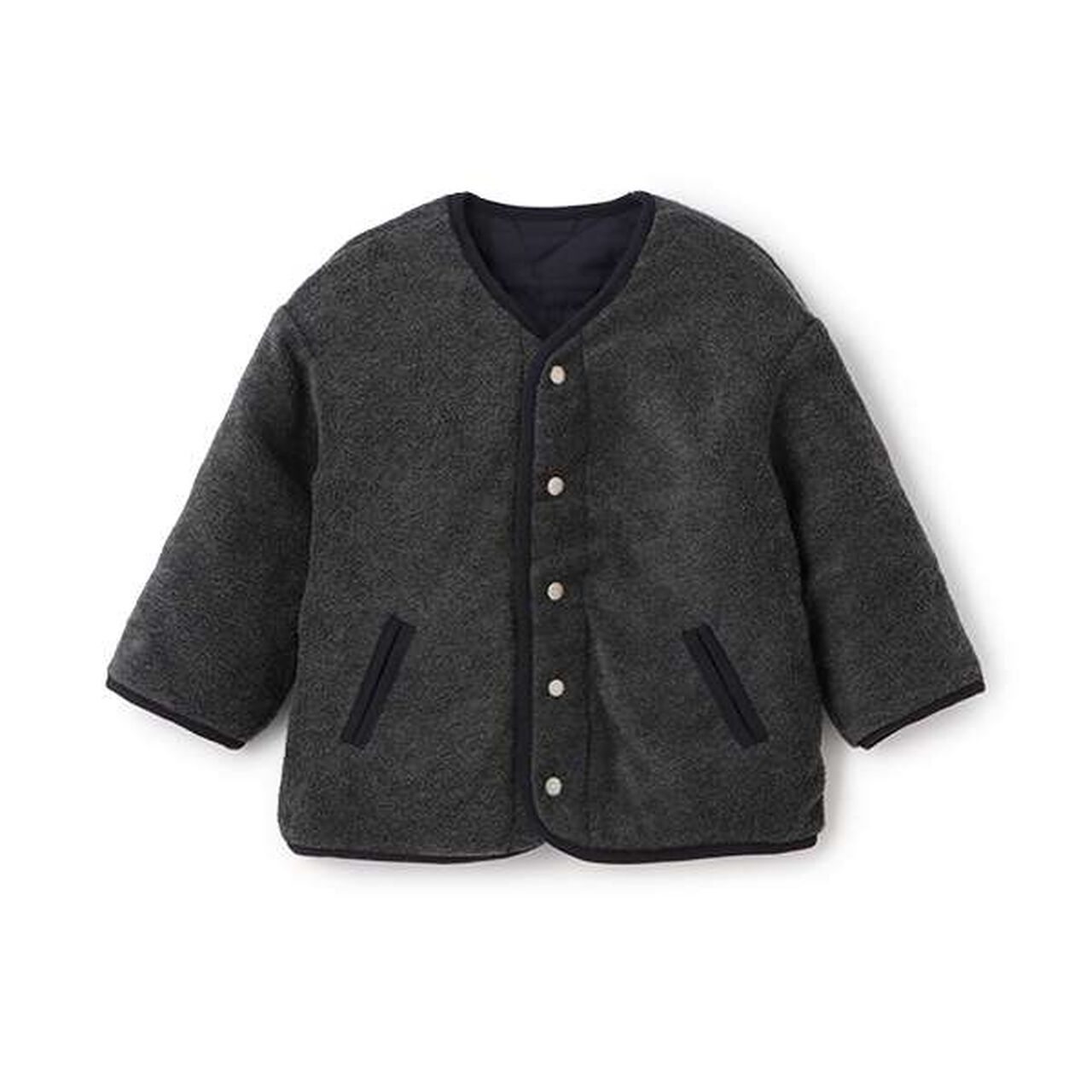 Star Quilt Blouson,Navy, large image number 4