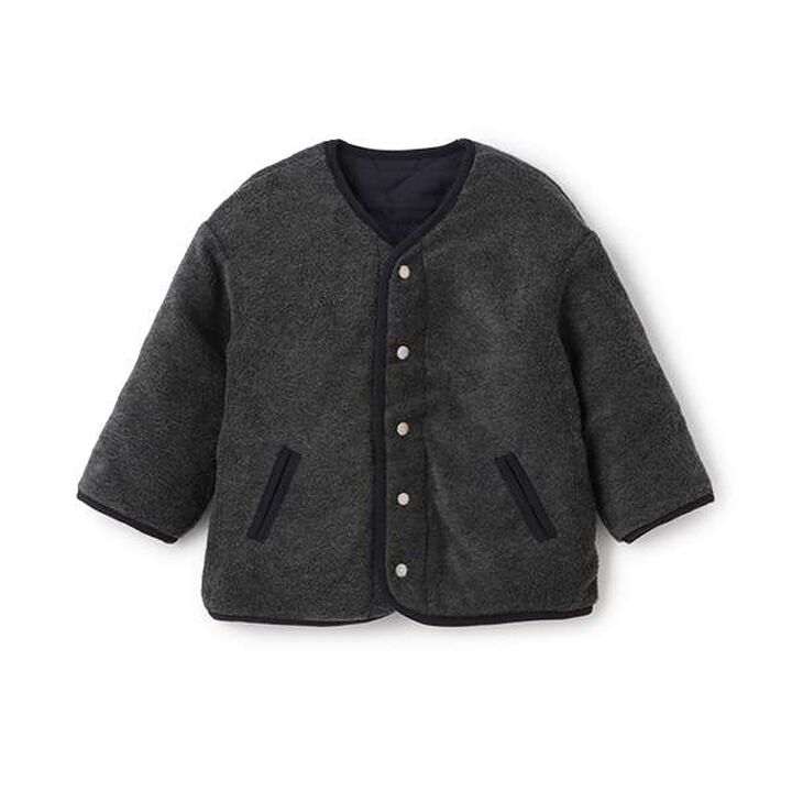 Star Quilt Blouson,Navy, medium image number 4