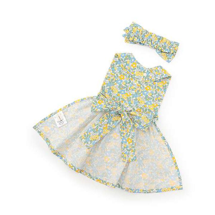 Floral Pattern Apron Gift Set [with Box],Cream, medium image number 1