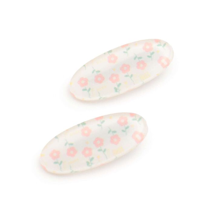 Flower All-Over Pattern Hair Clips (Set of 2),Lavender, medium image number 1