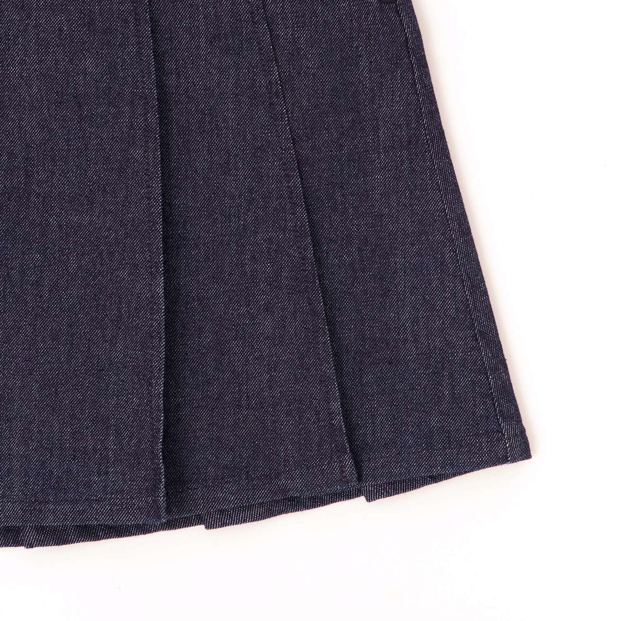 Lame Denim Skirt,Navy, large image number 7