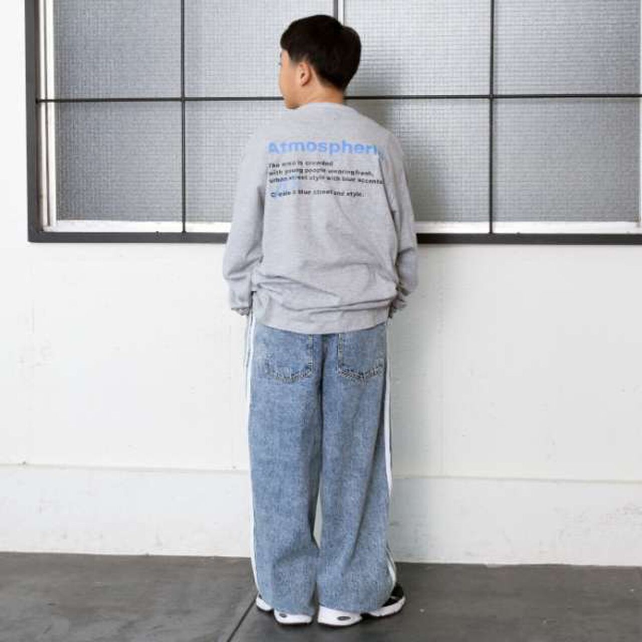 Affordable Back Logo Long-Sleeve T-Shirt,White, large image number 14