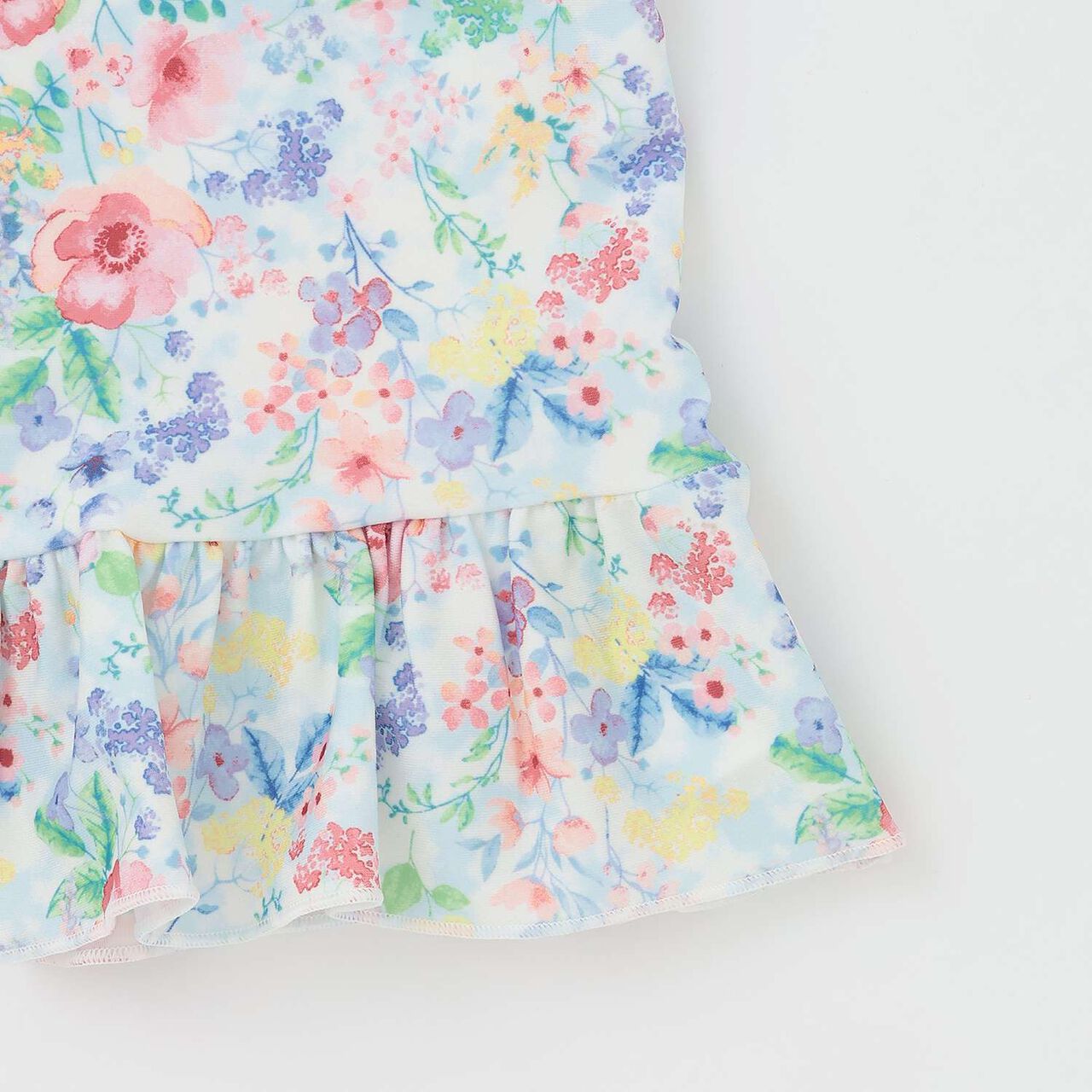 [SWIM] Girls' Floral Pattern Two-Piece Swimsuit [UV Protection],Pink, large image number 6