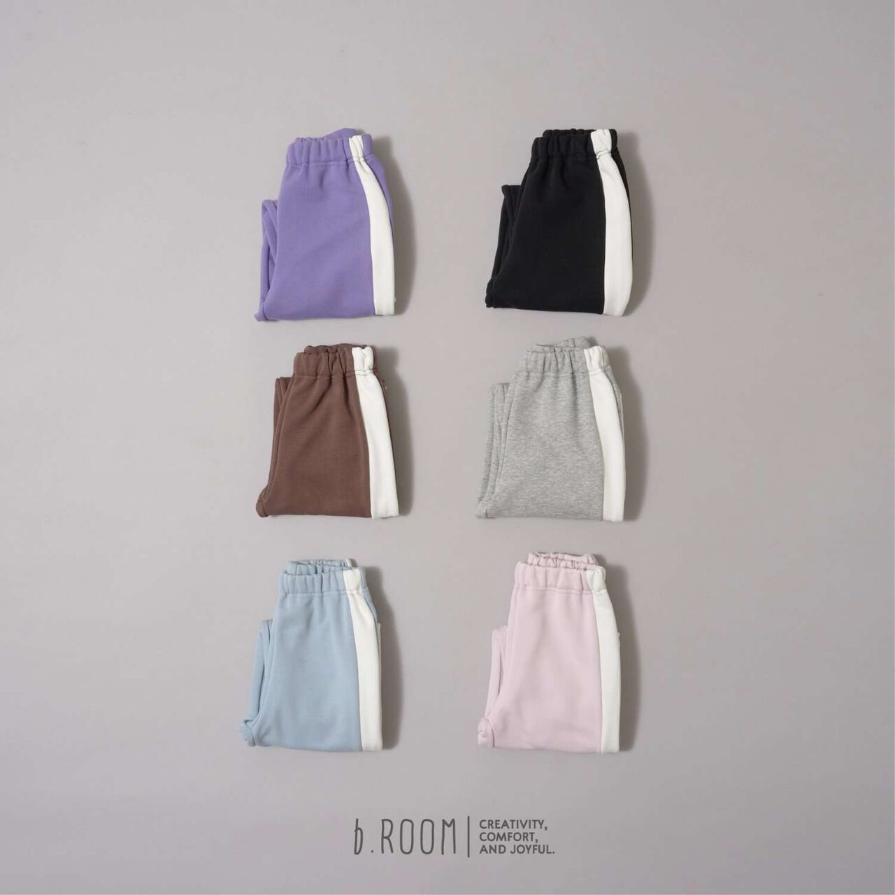 [Daily Standard Wear] [Quick-Dry Absorbent] Loose Fit Side Line Sweatpants,Blue gray, large image number 15