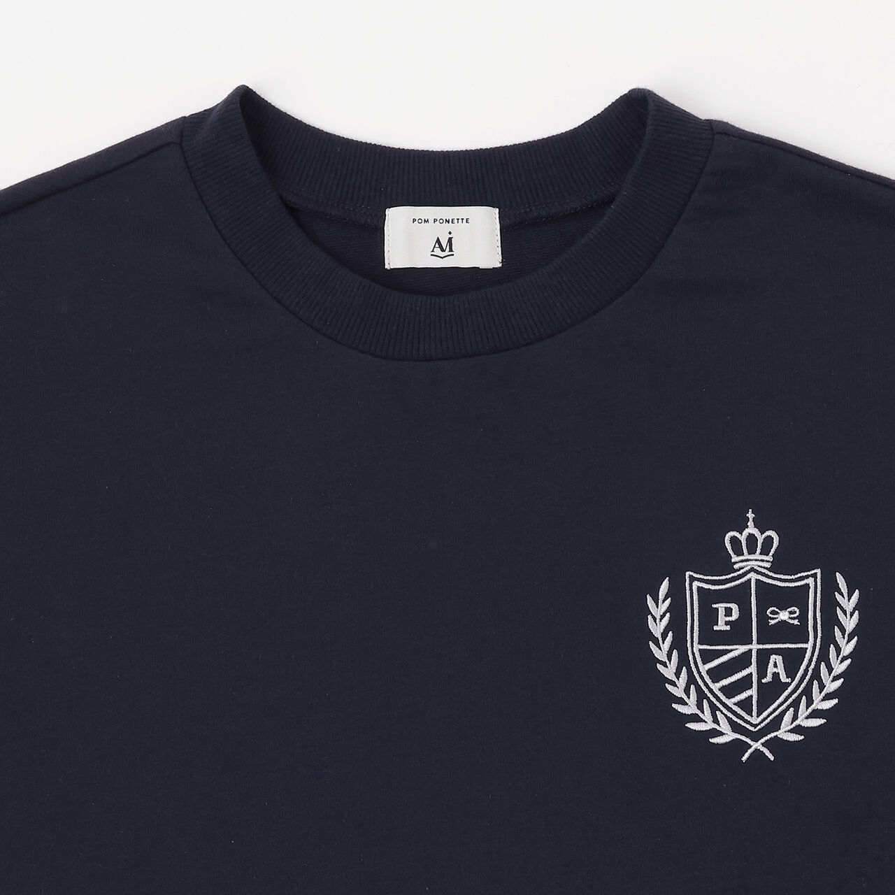 [AMI] Lightweight French Terry Vest × Peplum Shirt Dress,Navy, large image number 3