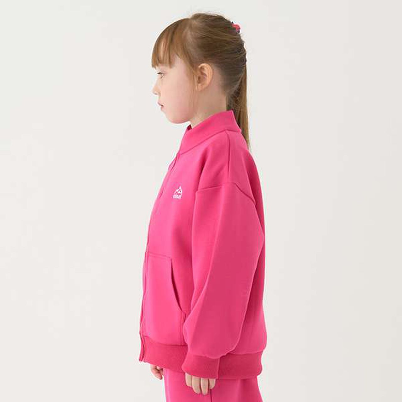 [Water-Repellent] Ponte Zip Stand Collar,Black, large image number 14