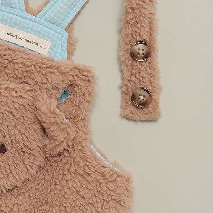 Animal Drive Overalls Suit,Pearl white, medium image number 6