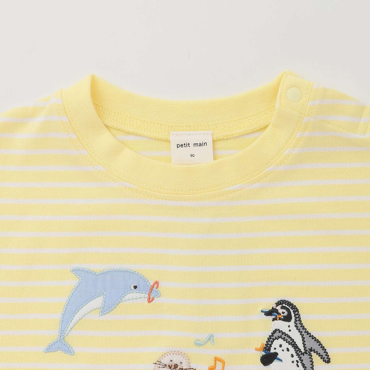 [Cool Touch] Sea Creature Appliqu&eacute; Short Sleeve T-Shirt,Off white, large image number 21