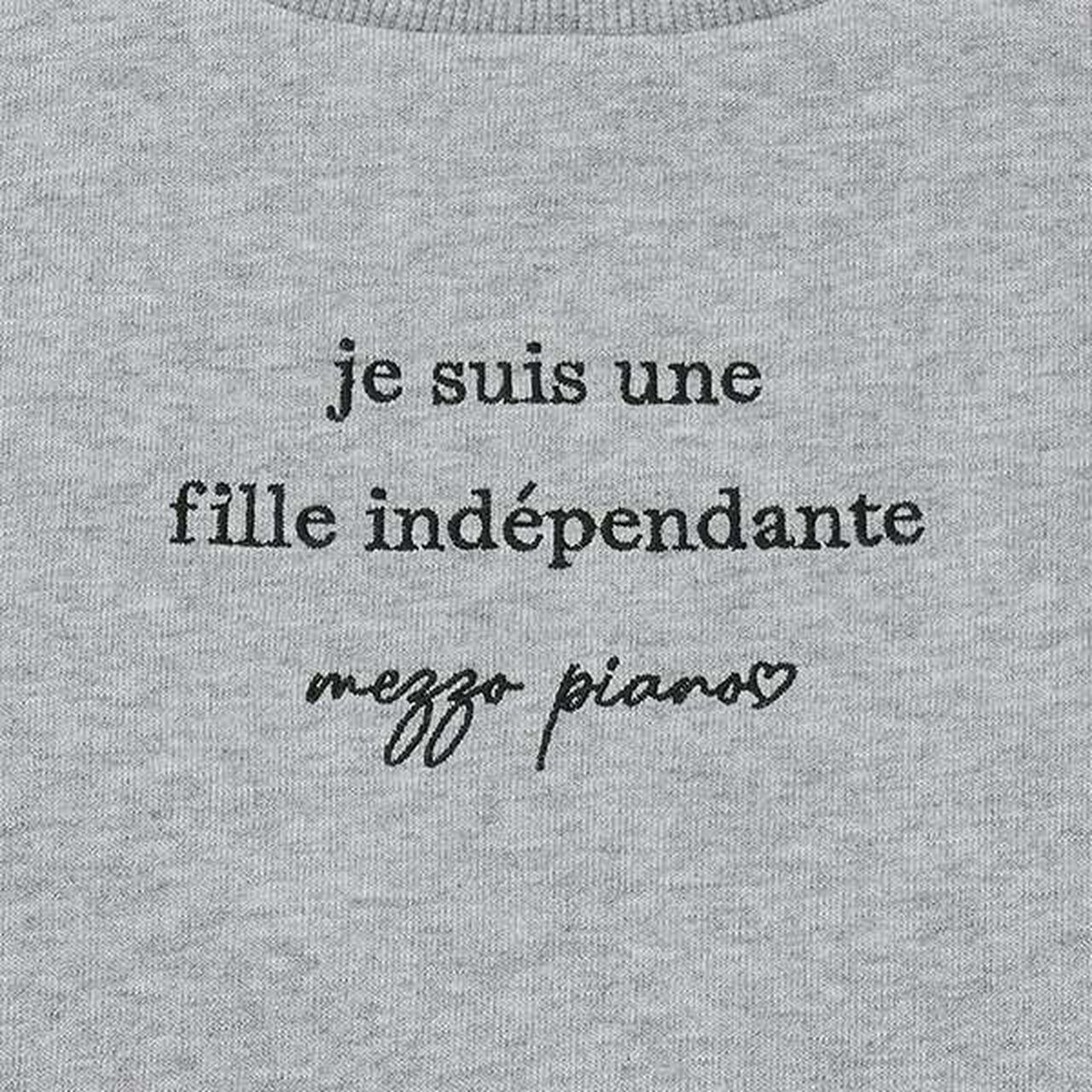 Sweatshirt with Shoulder Ribbons and Necklace,Black, large image number 7