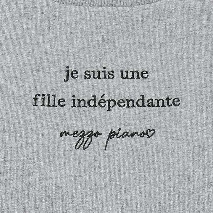 Sweatshirt with Shoulder Ribbons and Necklace,Black, medium image number 7