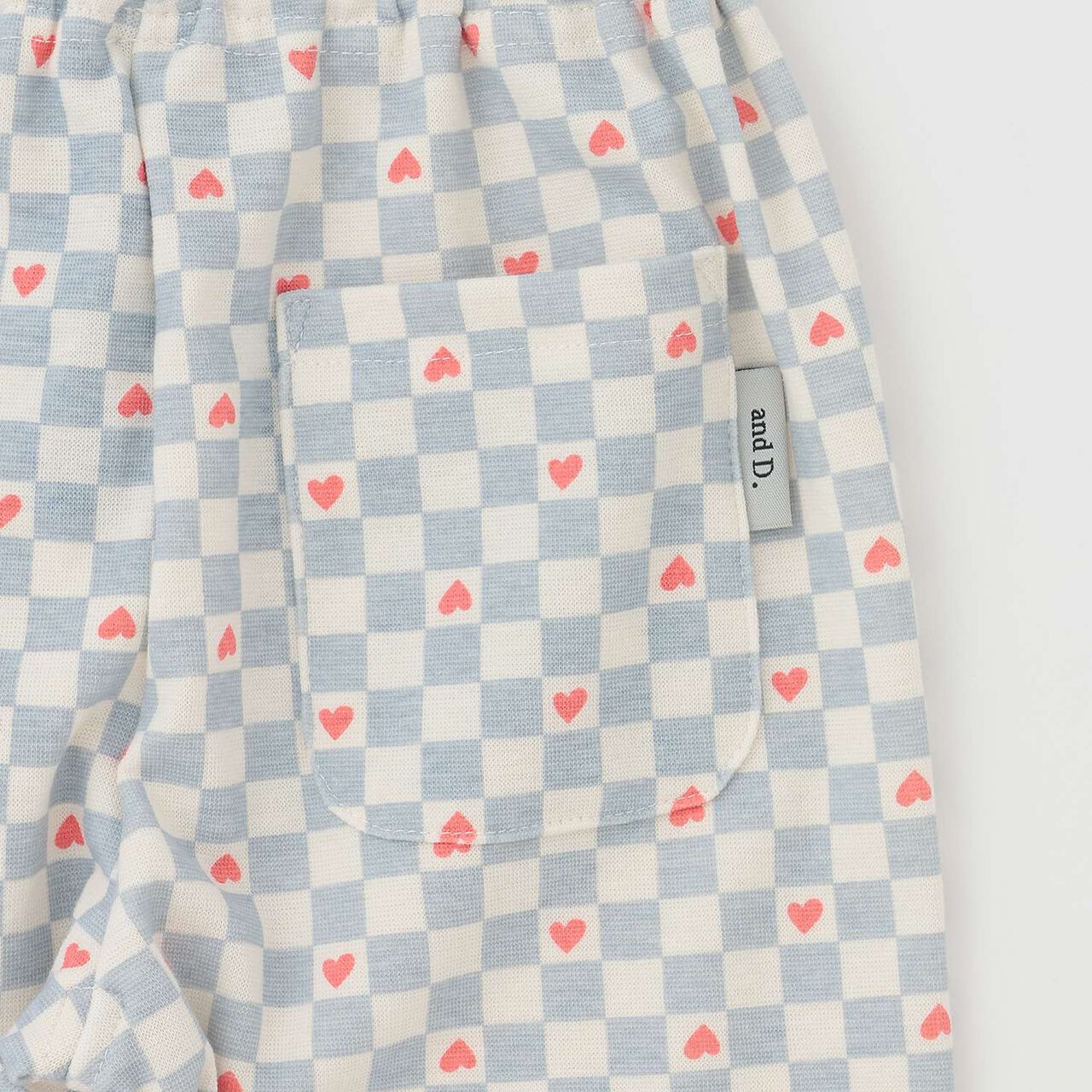 [365D] Anti-Stain Jersey Knit Patterned 6/10 Leggings,Light blue, large image number 11