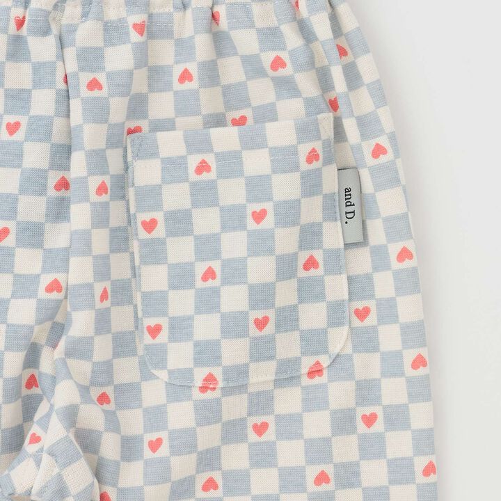 [365D] Anti-Stain Jersey Knit Patterned 6/10 Leggings,Light blue, medium image number 11