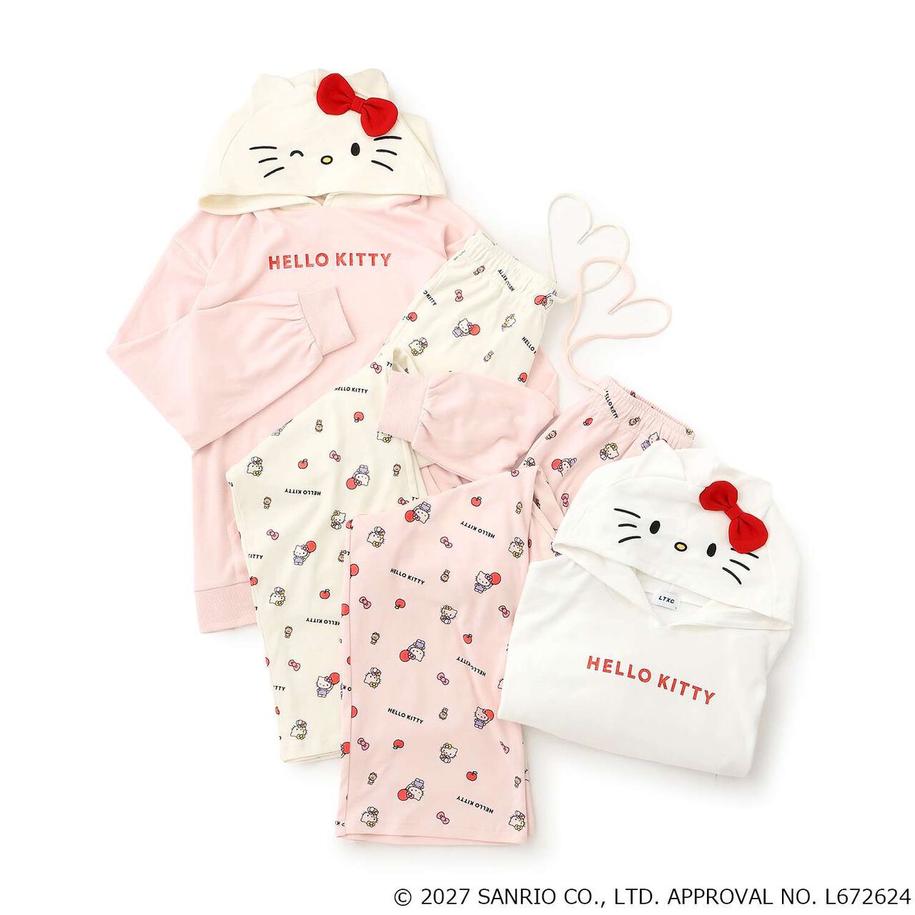[Sanrio Characters/Hello Kitty] [LTXC] Room Wear,Off white, large image number 12