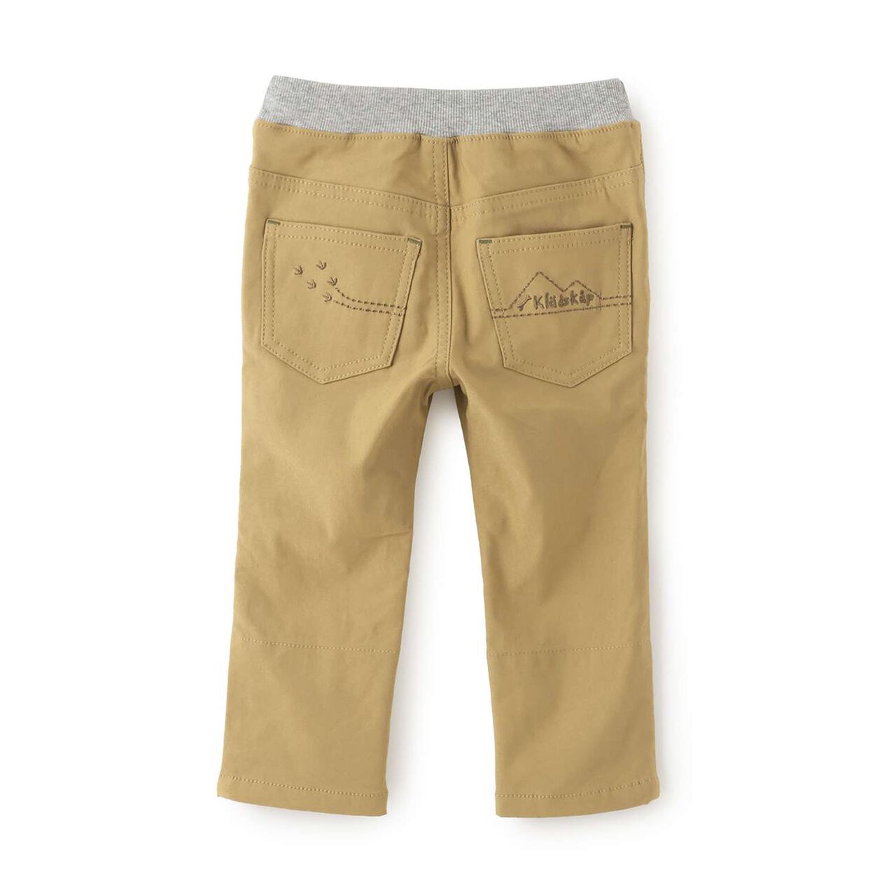 Dinosaur Cuffed Long-Length Straight Pants,Beige, large image number 1