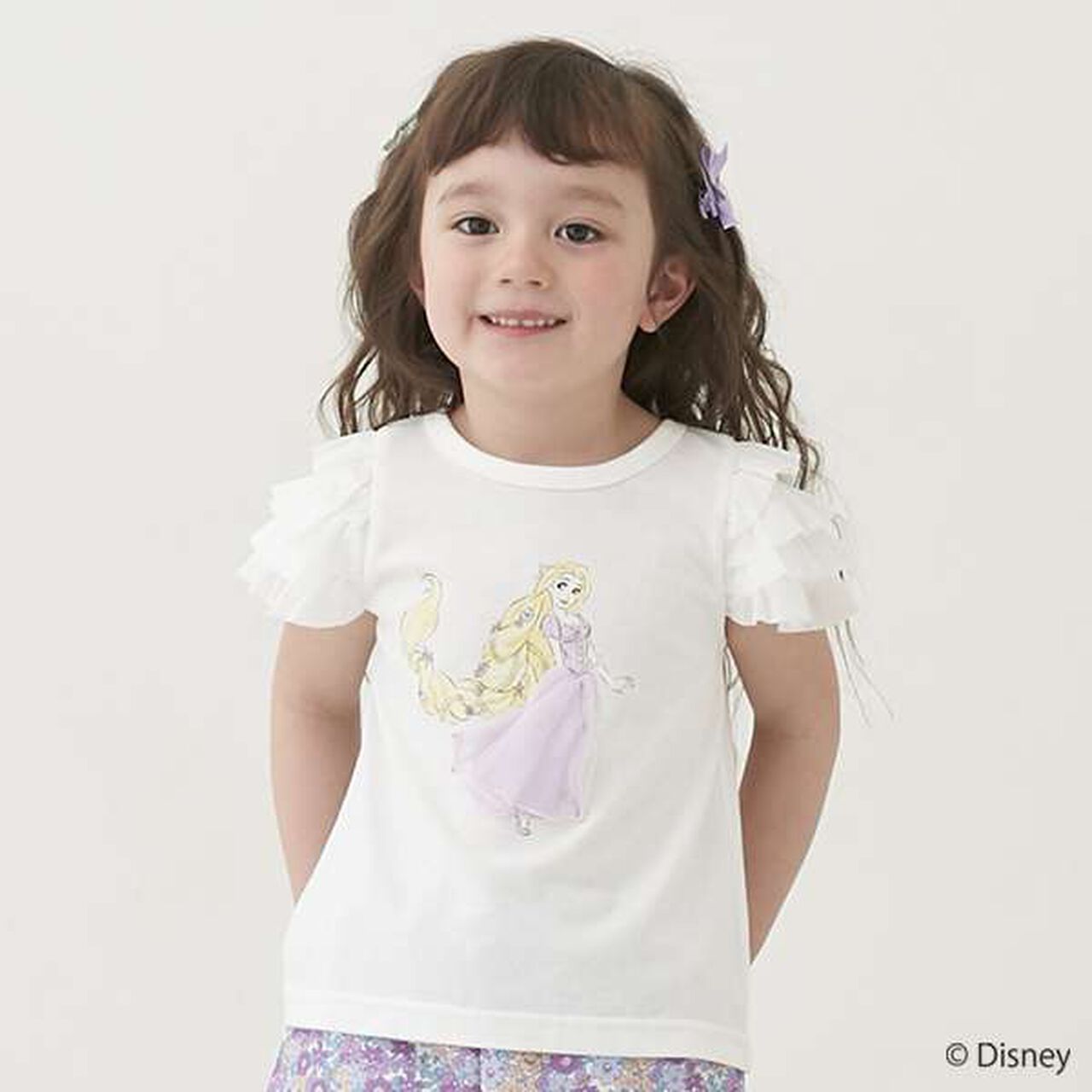 [Disney] Tulle Sleeve Graphic T-Shirt,Light blue, large image number 20