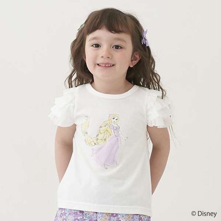 [Disney] Tulle Sleeve Graphic T-Shirt,Light blue, medium image number 20