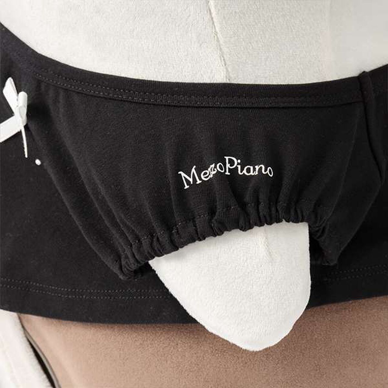 mezzo piano junior × LOVOT Ribbon Full T-Shirt,Black, large image number 4