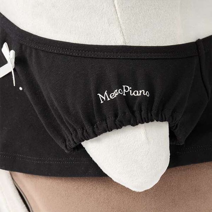 mezzo piano junior × LOVOT Ribbon Full T-Shirt,Black, medium image number 4