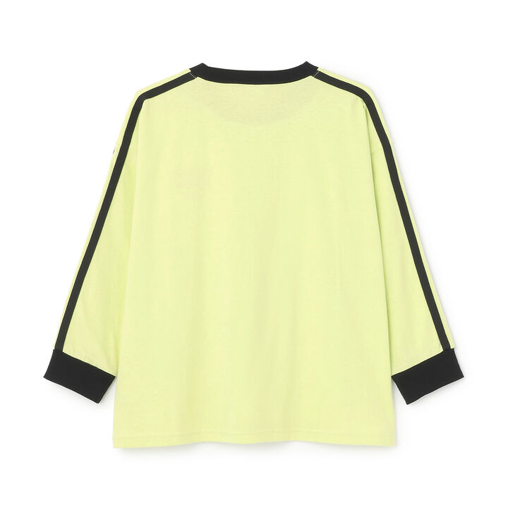 [Stain Resistant] Long-Sleeve T-Shirt with Sleeve Stripes,White, medium image number 8