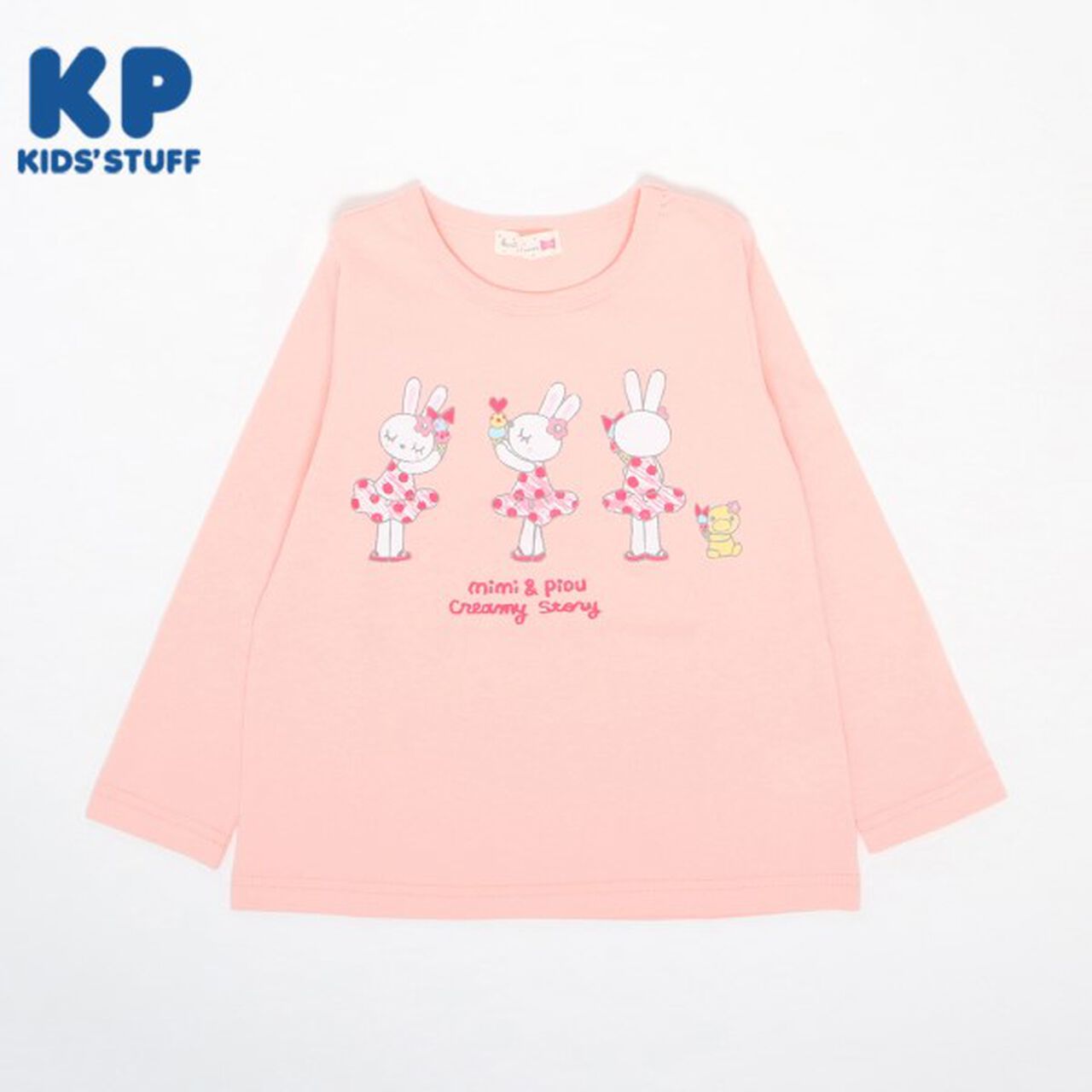 KP Ice Rabbit Print Long-Sleeve T-Shirt [100-160],Navy, large image number 16